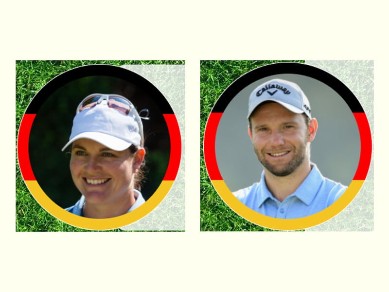 Hubbelrather Max Kieffer und Caroline Masson im olympischen Golfturnier