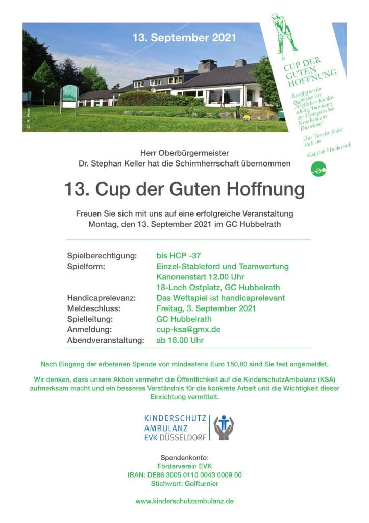 Plakat zum Cup der guten Hoffnung 2021